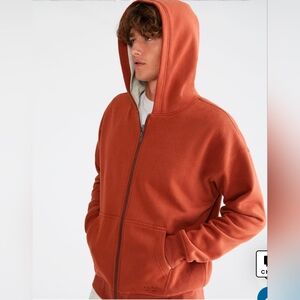 Aeropostale Solid Thermal Full-Zip Hoodie